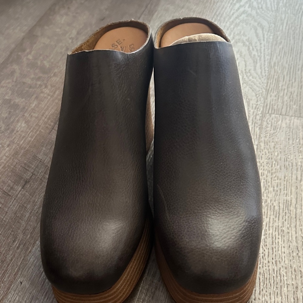 Kork-Ease Dark Brown Leather Slip-On Loafers